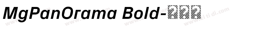 MgPanOrama Bold字体转换